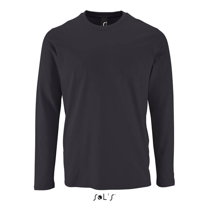 Pánske tričko (SOL'S IMPERIAL LSL MEN - LONG-SLEEVE T-SHIRT) > šedá (mouse) > 3XL