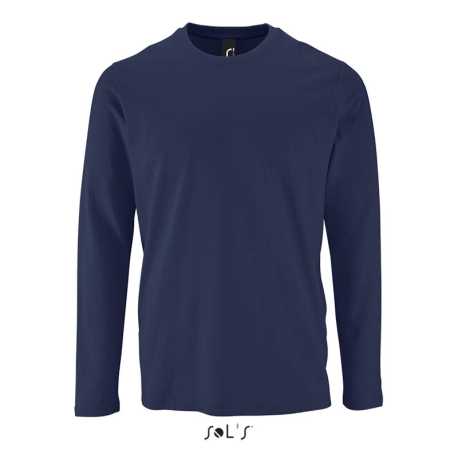 Pánske tričko (SOL'S IMPERIAL LSL MEN - LONG-SLEEVE T-SHIRT) > modrá (french navy) > XS