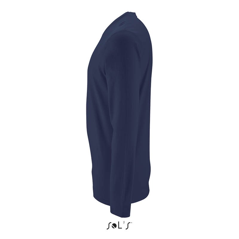 Pánske tričko (SOL'S IMPERIAL LSL MEN - LONG-SLEEVE T-SHIRT)>modrá (frenchnavy)>S