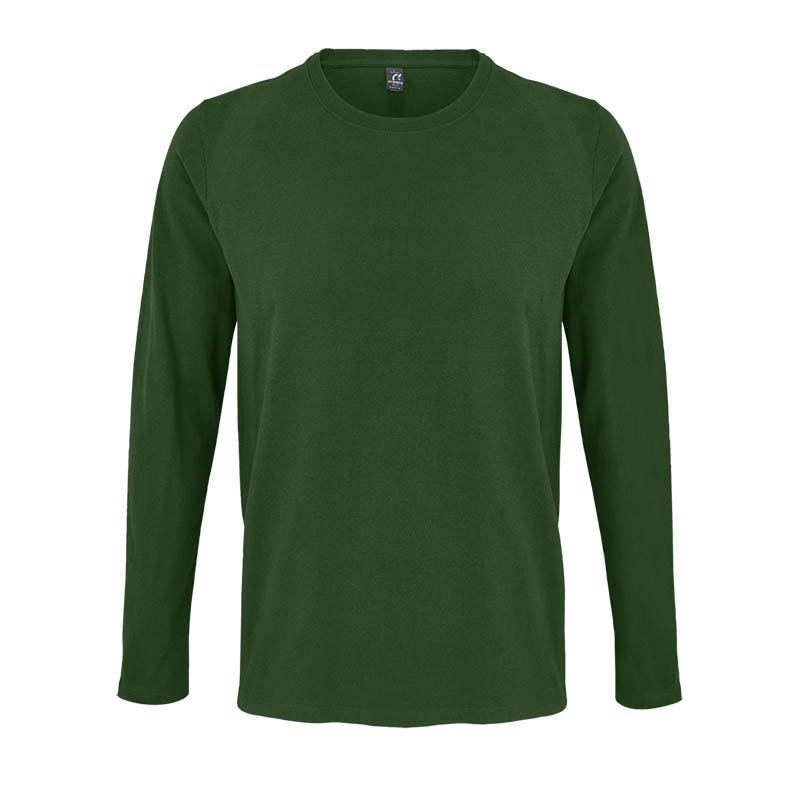 Pánske tričko (SOL'S IMPERIAL LSL MEN - LONG-SLEEVE T-SHIRT) > zelená (bottle) > 2XL