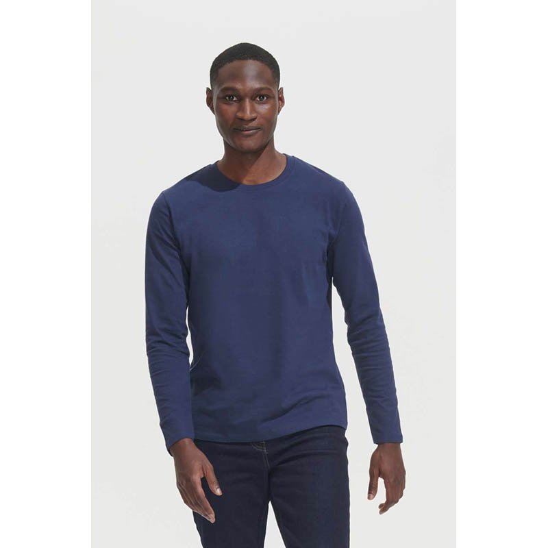 Pánske tričko (SOL'S IMPERIAL LSL MEN - LONG-SLEEVE T-SHIRT) > šedá (mouse) > 3XL