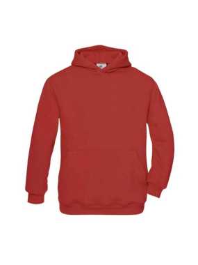 Detská mikina (B&C HOODED/KIDS) > červená > 12/14