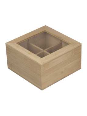 Bambusová krabička na čaj > béžová