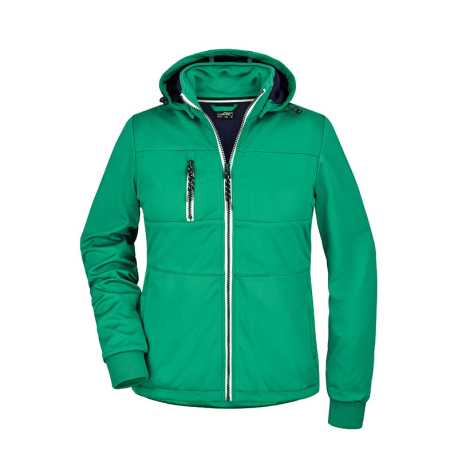 Dámska bunda (DAIBER Ladies' Maritime Jacket)>zelená (irish) / modrá (navy) / biela>XL