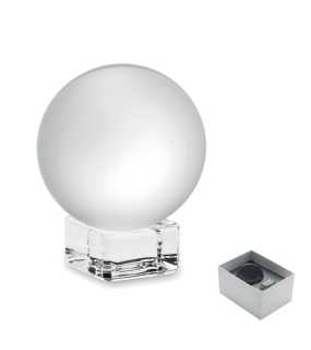 Sklenená trofej - guľa > transparentná