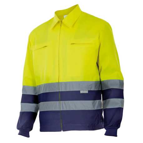 Pánska bunda (VELILLA HV TWO-TONE JACKET) > modrá (marine) / žltá (hi-vis) > 3XL
