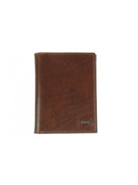 Hrubšie kožené puzdro na karty a doklady > hnedá