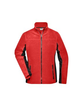 Dámska fleece bunda(J&N LADIES' FLEECE JACKET) > červená / čierna > XS