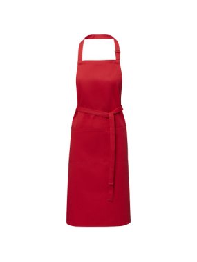 Zástěra Andrea 240 g/m2 s nastavitelným krčním popruhem > červená