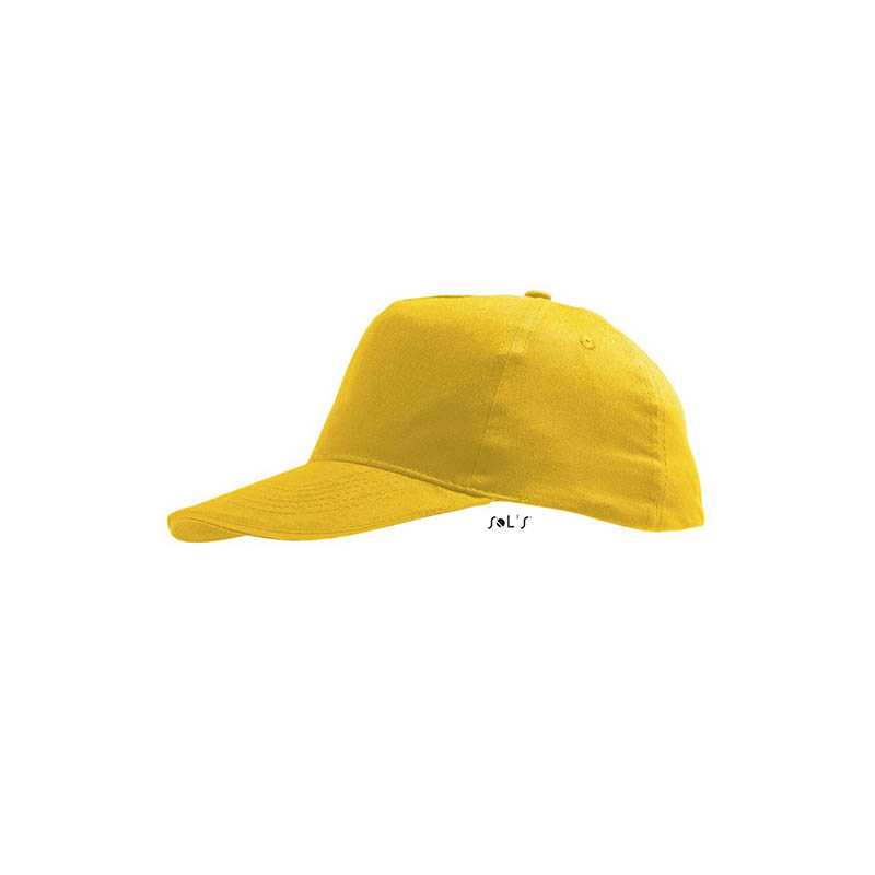 5 panelová detská šiltovka (SOLS SUNNY KIDS) > zlatá