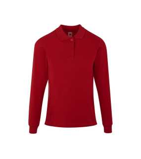 Pánska polokošeľa (MUKUA LONG-SLEEVE WOMAN POLO) > červená > S