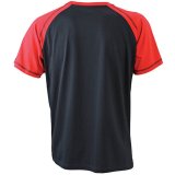 Pánske tričko (DAIBER Men's Raglan-T) > čierna / červená > XL