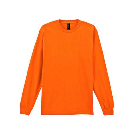 Unisex tričko US(GILDAN ULTRA 205 LS) > oranžová (safety) > S