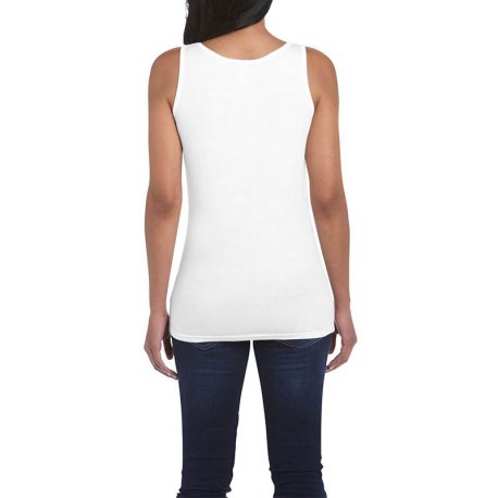 Dámske tielko (GILDAN SOFTSTYLE LADIES TANK TOP) > biela > 2XL