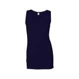 Dámske tielko (GILDAN SOFTSTYLE LADIES TANK TOP) > modrá (navy) > 2XL