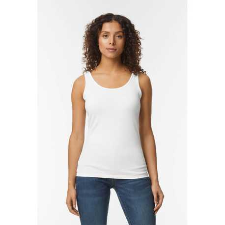 Dámske tielko (GILDAN SOFTSTYLE LADIES TANK TOP) > biela > 2XL