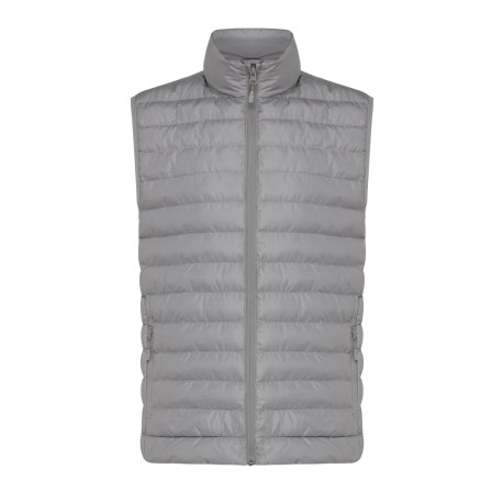 Pánska vesta Iqoniq Meru z recykl. polyesteru > strieborná / šedá > 3XL