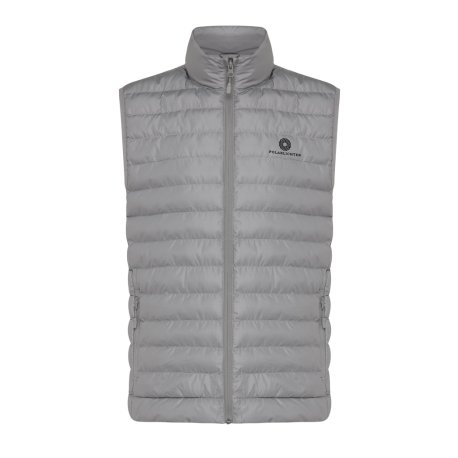 Pánska vesta Iqoniq Meru z recykl. polyesteru > strieborná / šedá > 3XL