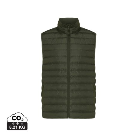 Pánska vesta Iqoniq Meru z recykl. polyesteru > hnedá (khaki) > 3XL