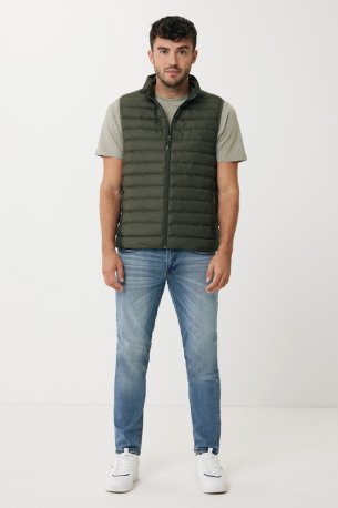 Pánska vesta Iqoniq Meru z recykl. polyesteru > hnedá (khaki) > 3XL