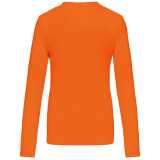 Dámske tričko (Kariban Ladies Long Sleeve Round Neck T-Shirt) > oranžová > L