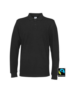 Pánska polokošeľa (COTTOVER PIQUE LONG SLEEVE) > čierna > 3XL