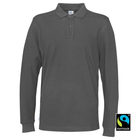 Pánska polokošeľa (COTTOVER PIQUE LONG SLEEVE) > šedá (charcoal) > 3XL