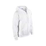 Unisex mikina(GILDAN HEAVY ADULT FULL ZIP HOODED SWEATSHIRT) > biela > 3XL