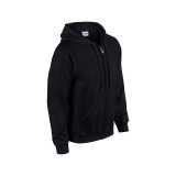 Unisex mikina(GILDAN HEAVY ADULT FULL ZIP HOODED SWEATSHIRT) > čierna > L