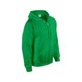 Unisex mikina(GILDAN HEAVY ADULT FULL ZIP HOODED SWEATSHIRT) > zelená (irish) > S
