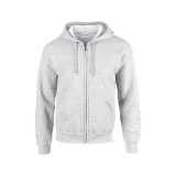 Unisex mikina(GILDAN HEAVY ADULT FULL ZIP HOODED SWEATSHIRT) > šedá (ash) > M