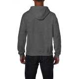 Unisex mikina(GILDAN HEAVY ADULT FULL ZIP HOODED SWEATSHIRT) > šedá (darkheather) > 2XL