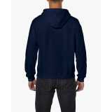 Unisex mikina(GILDAN HEAVY ADULT FULL ZIP HOODED SWEATSHIRT) > modrá (navy) > S