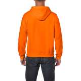 Unisex mikina(GILDAN HEAVY ADULT FULL ZIP HOODED SWEATSHIRT) > oranžová (safety) > 2XL
