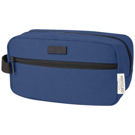 Toaletní taška Joey z recyklovaného plátna GRS, objem 3,5 l > modrá (navy)