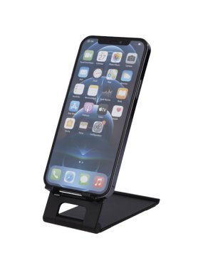 Tenký hliníkový stojánek na telefon Rise > čierna (solid)