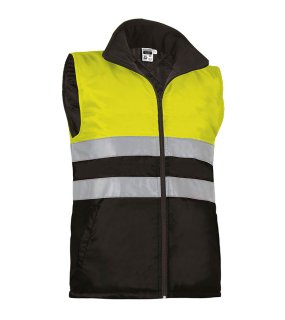 Pánska vesta (HIGHWAY) > žltá (neon) / čierna > XL