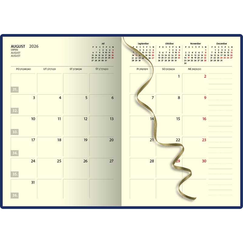 Diár (Folk 2026) - 14,2 x 20,4 cm > modrá > týždenný A5