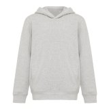 Detská mikina s bočnými vreckami Iqoniq Yengo z rec. bavlny > šedá (light heather) > 5-6