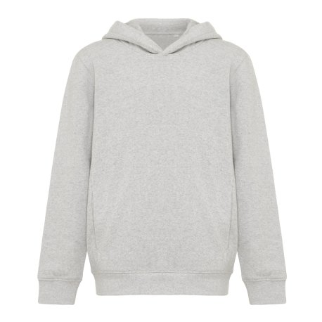 Detská mikina s bočnými vreckami Iqoniq Yengo z rec. bavlny > šedá (light heather) > 5-6