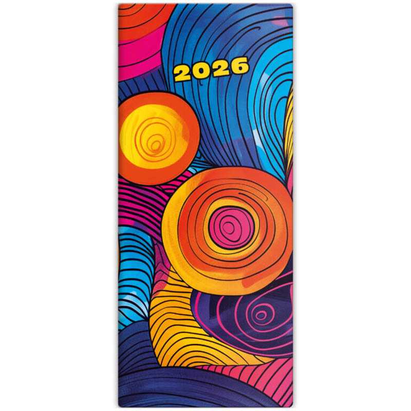 Diár (Napoli 2026) - 7,7 x 17,8 cm > dizajn 4 > vreckový mesačný