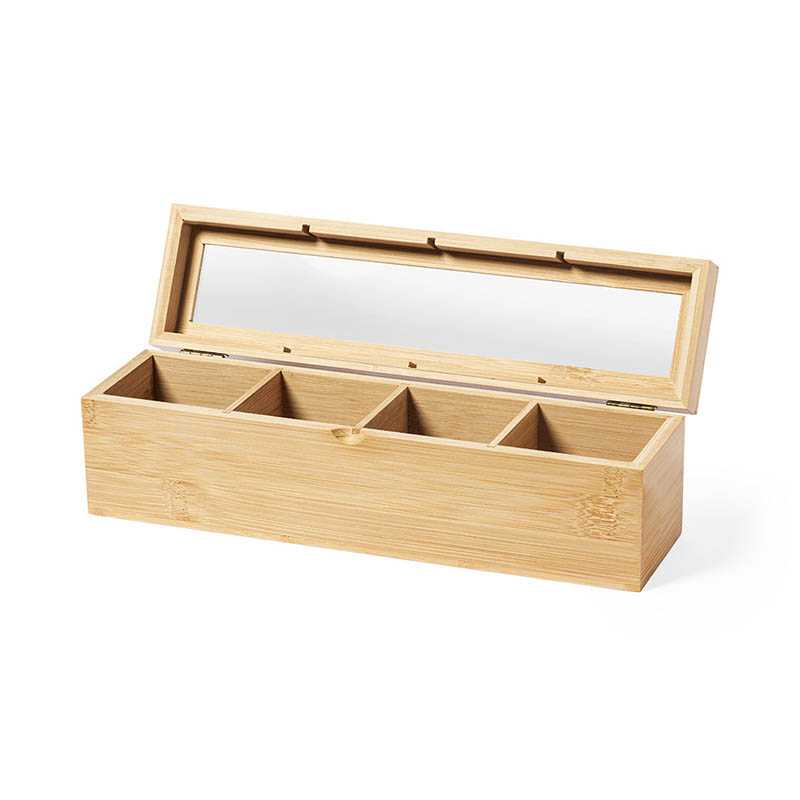 Bambusová krabička na čaj > viacfarebná
