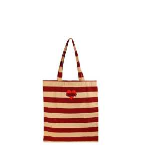 Nákupná taška (by ON) > červená / hnedá (sand)