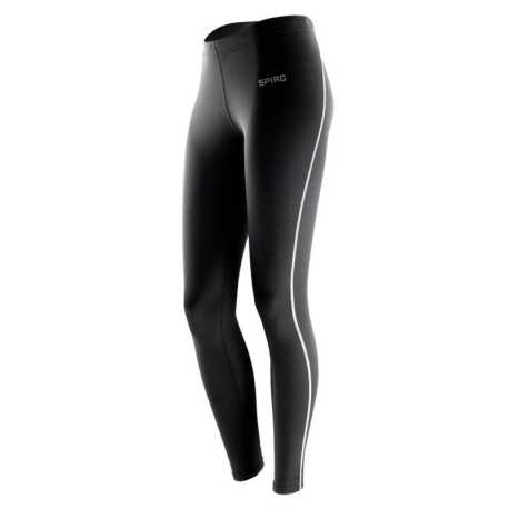 Dámske nohavice (SPIRO LADIES BODYFIT BASE LAYER LEGGINGS) > čierna > XS/S