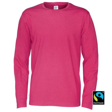 Pánske tričko (COTTOVER T-SHIRT LONG SLEEVE) > ružová (cerise) > S