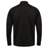 Unisex mikina (Finden + Hales ADULT'S KNITTED TRACKSUIT TOP) > čierna / červená > XS