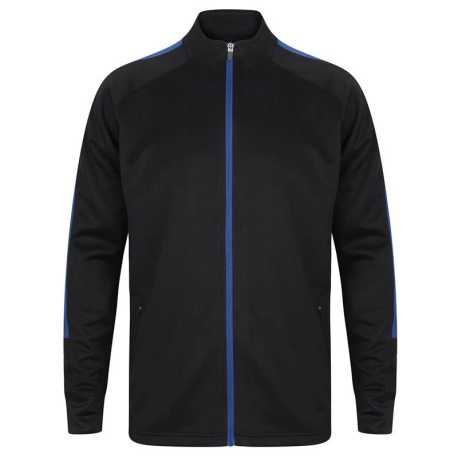 Unisex mikina (Finden + Hales ADULT'S KNITTED TRACKSUIT TOP)>modrá (navy)/modrá (royal)>XS
