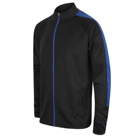 Unisex mikina (Finden + Hales ADULT'S KNITTED TRACKSUIT TOP)>modrá (navy)/modrá (royal)>XS