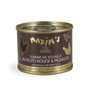 Poultry terrine with red pesto and piquillos - Tin 65 g Maxim’s