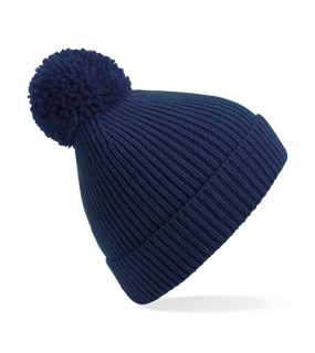 Unisex čiapka (Beechfield Engineered Knit Ribbed Pom Pom Beanie) > modrá (oxford navy)